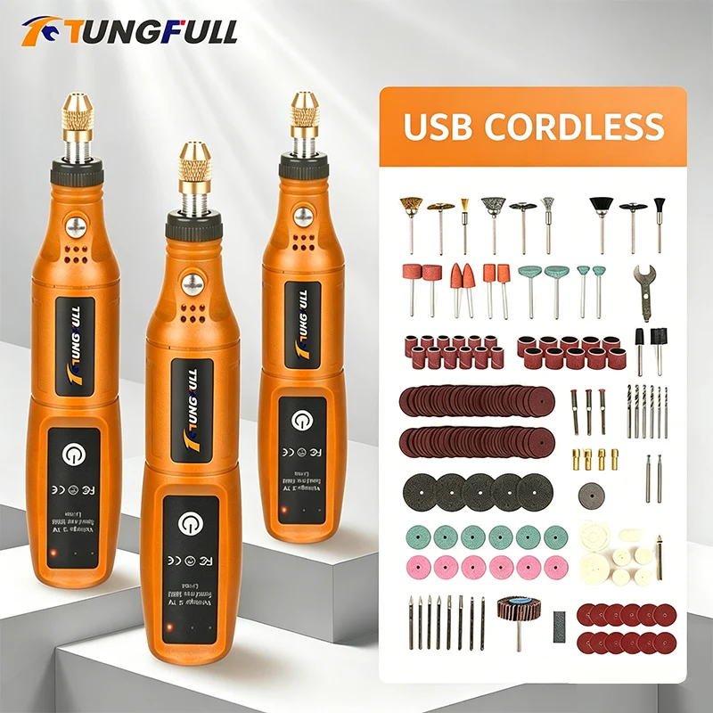 Power Tools Sheets - TUNGFULL 미니 전기 그라인더 무선 충전식
