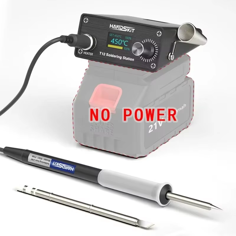 Power Tools Toolstation - T12 디지털 납땜 스테이션 LCD 온도