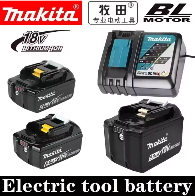 Power Tools Makita - 정품 마키타 18V 배터리 9Ah 6Ah