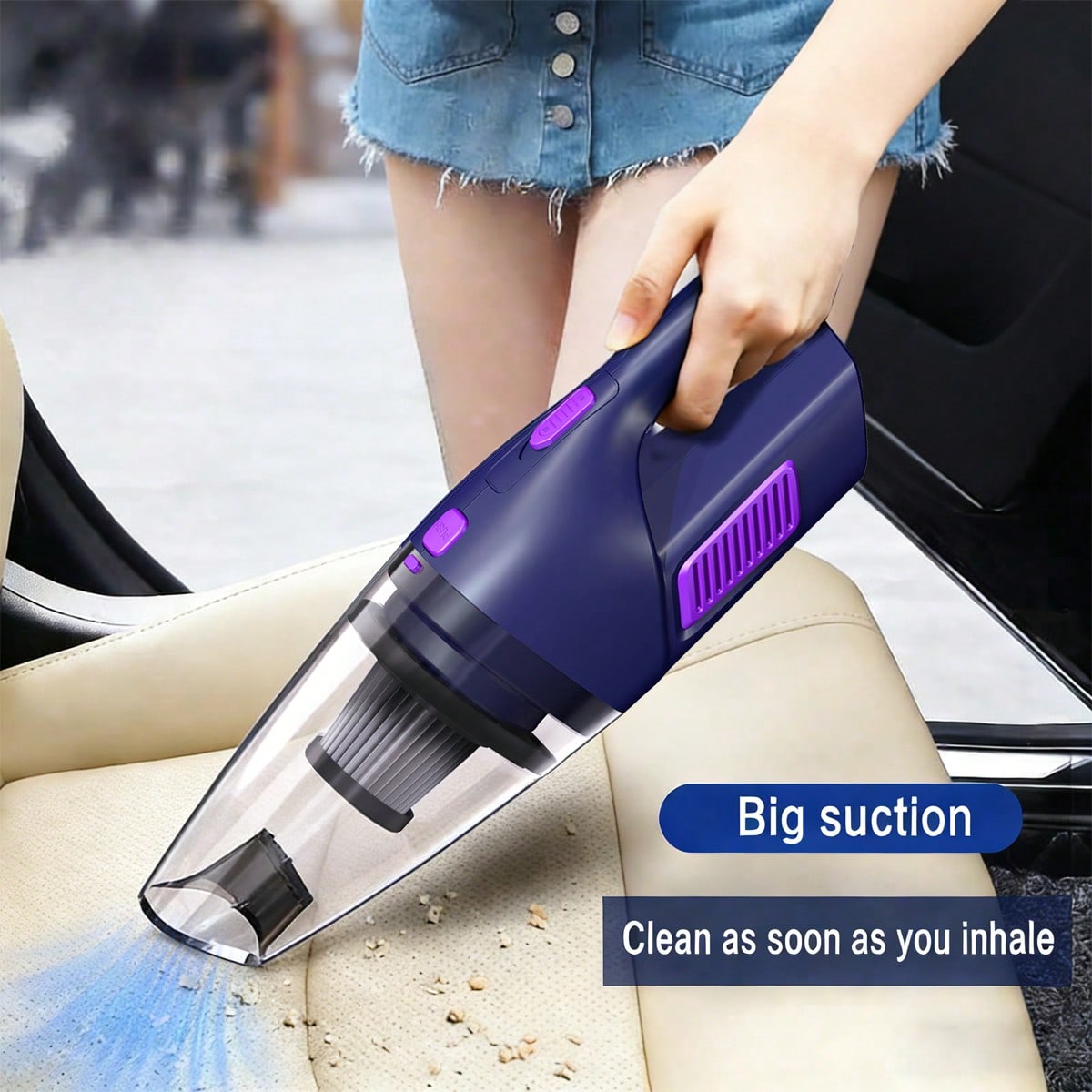 Power Tools Vacuum - CascadeVac 휴대용 자동차 진공청소기, 강력한 흡입력,