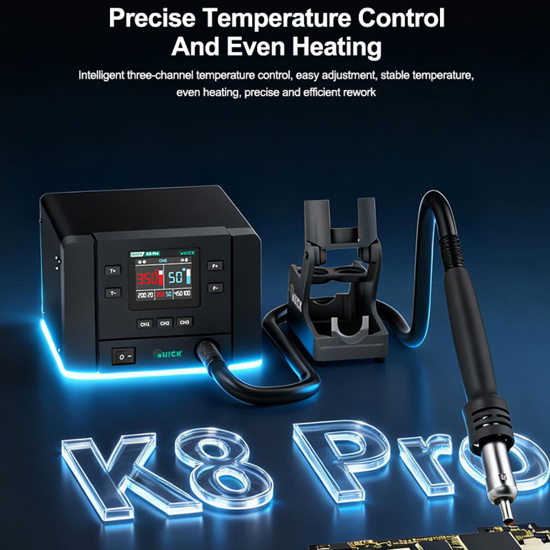 QUICK K8 Pro 지능형 열풍 리워크 스테이션 1 - Power Tools Toolstation 리뷰 및 가격