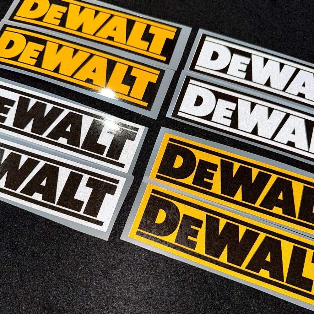 반사형 DEWALT 로고 스티커 자동차 트럭 오토바이  - Power Tools Logo 리뷰 및 가격