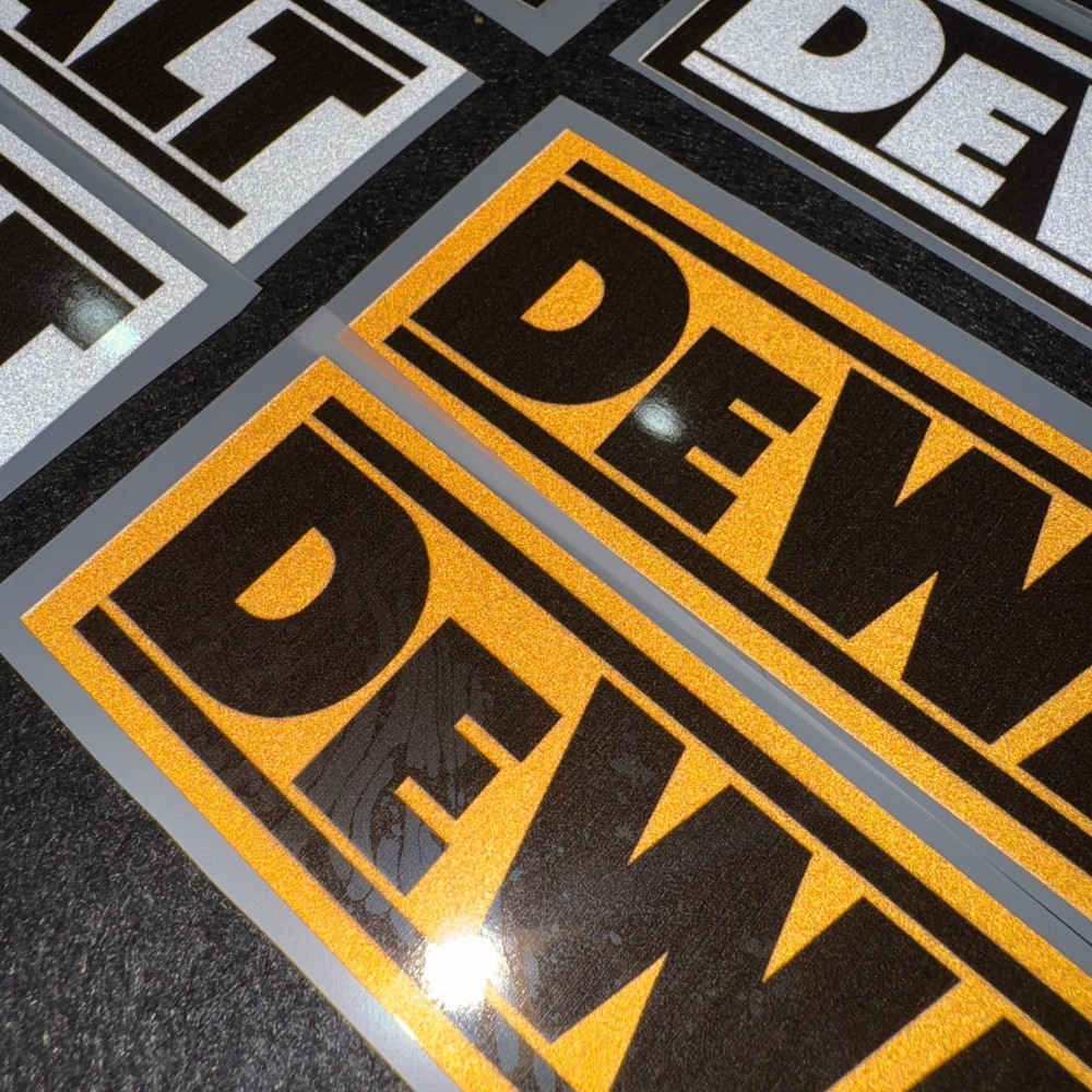 반사형 DEWALT 로고 스티커 자동차 트럭 오토바이  - Power Tools Logo 리뷰 및 가격