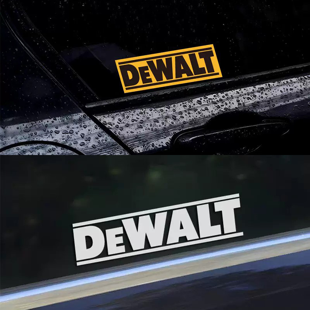 반사형 DEWALT 로고 스티커 자동차 트럭 오토바이  - Power Tools Logo 리뷰 및 가격