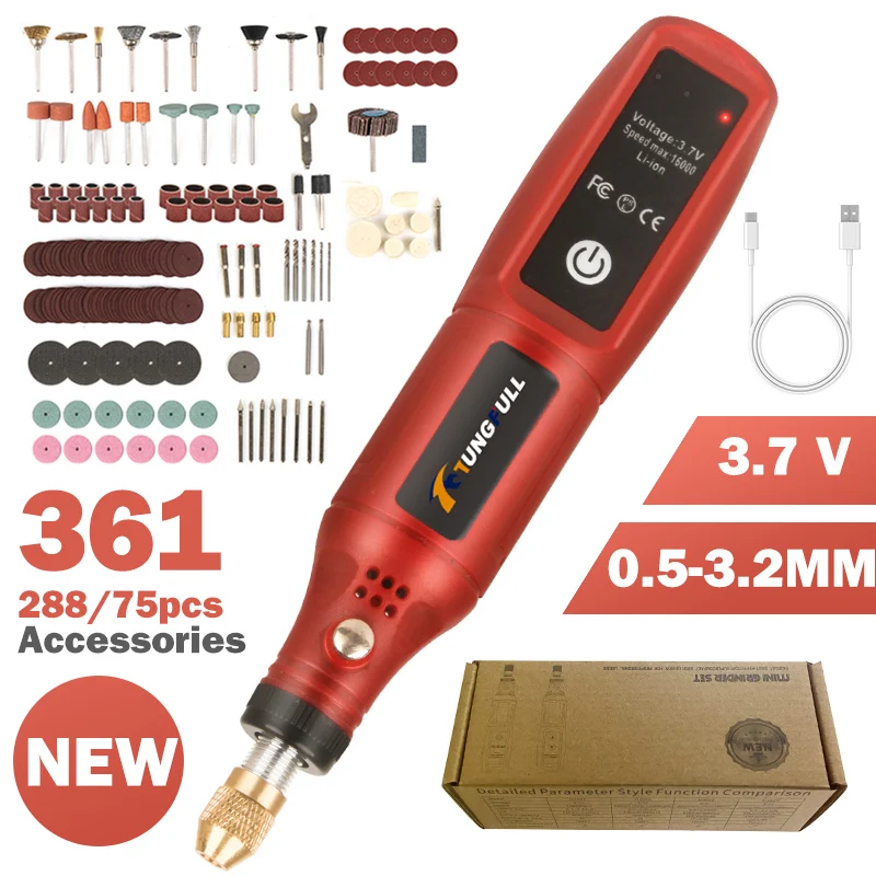 USB 충전식 무선 조각펜 무선 전동 드릴 로터리 도구 - Power Tools Sheets 리뷰 및 가격